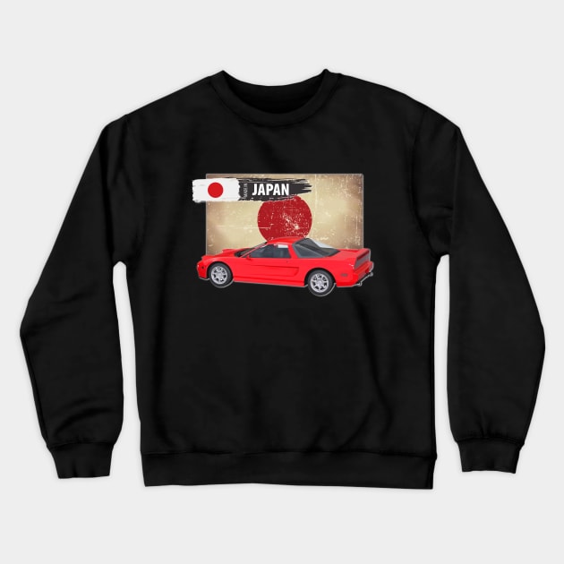 1994 Red Acura NSX 02 Crewneck Sweatshirt by Stickers Cars